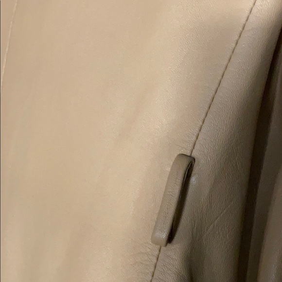 Marc New York Beige Leather Jacket - Picture 4 of 12